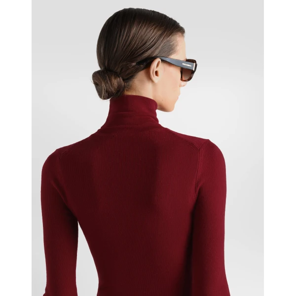 Ribbed cashmere turtleneck pullover - Image 5