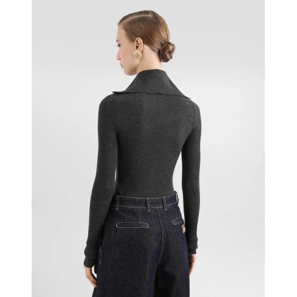 Ribbed wool cardigan - Image 3