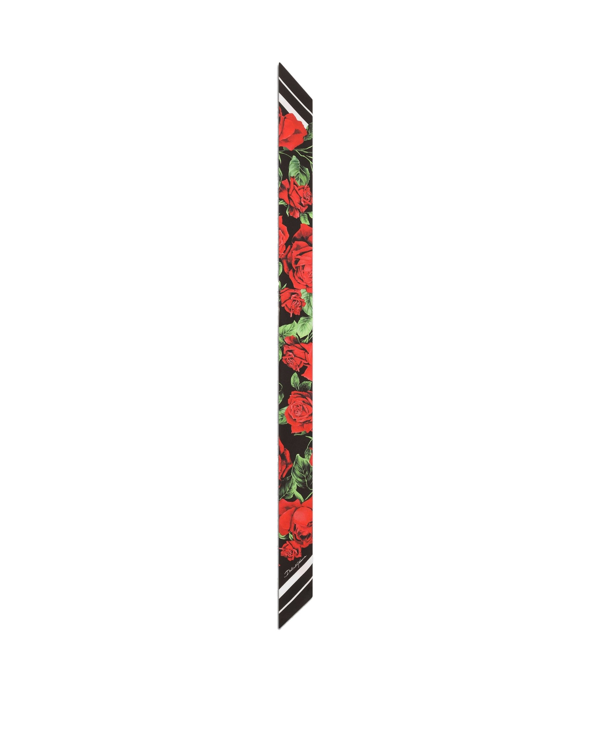 Dolce & Gabbana Rose-print silk twill bandeau in Print | Buy Accessories at Luxury Shoes Dolce & Gabbana Rose-print silk twill bandeau