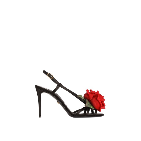 Dolce & Gabbana Satin sandal with flower