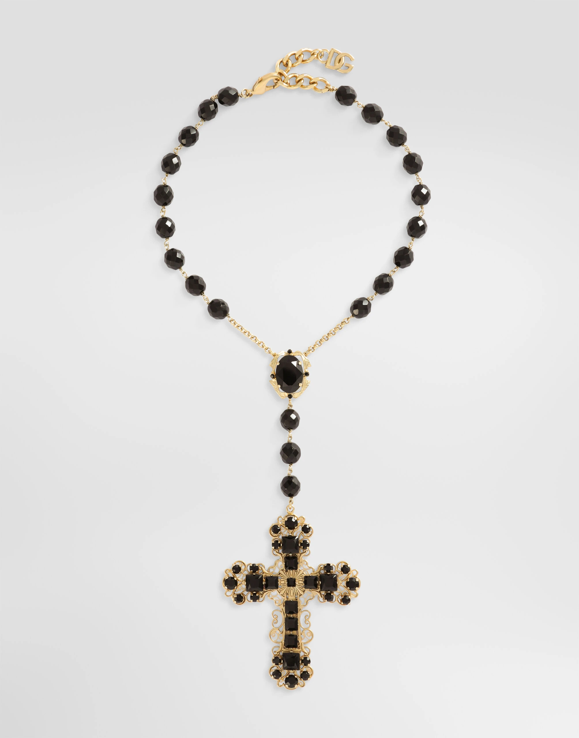 Dolce & Gabbana Short rosary necklace in Multicolour | Buy Jewelry at Luxury Shoes Dolce & Gabbana Short rosary necklace