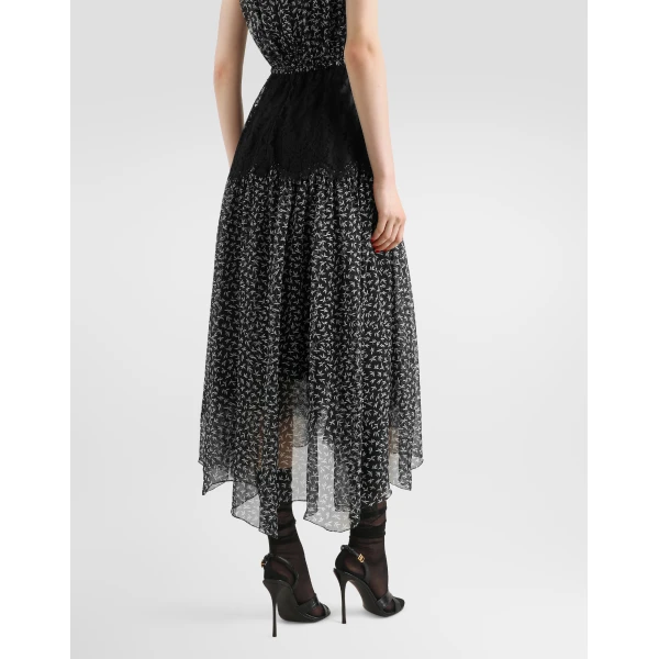 Silk satin slip dress - Image 5