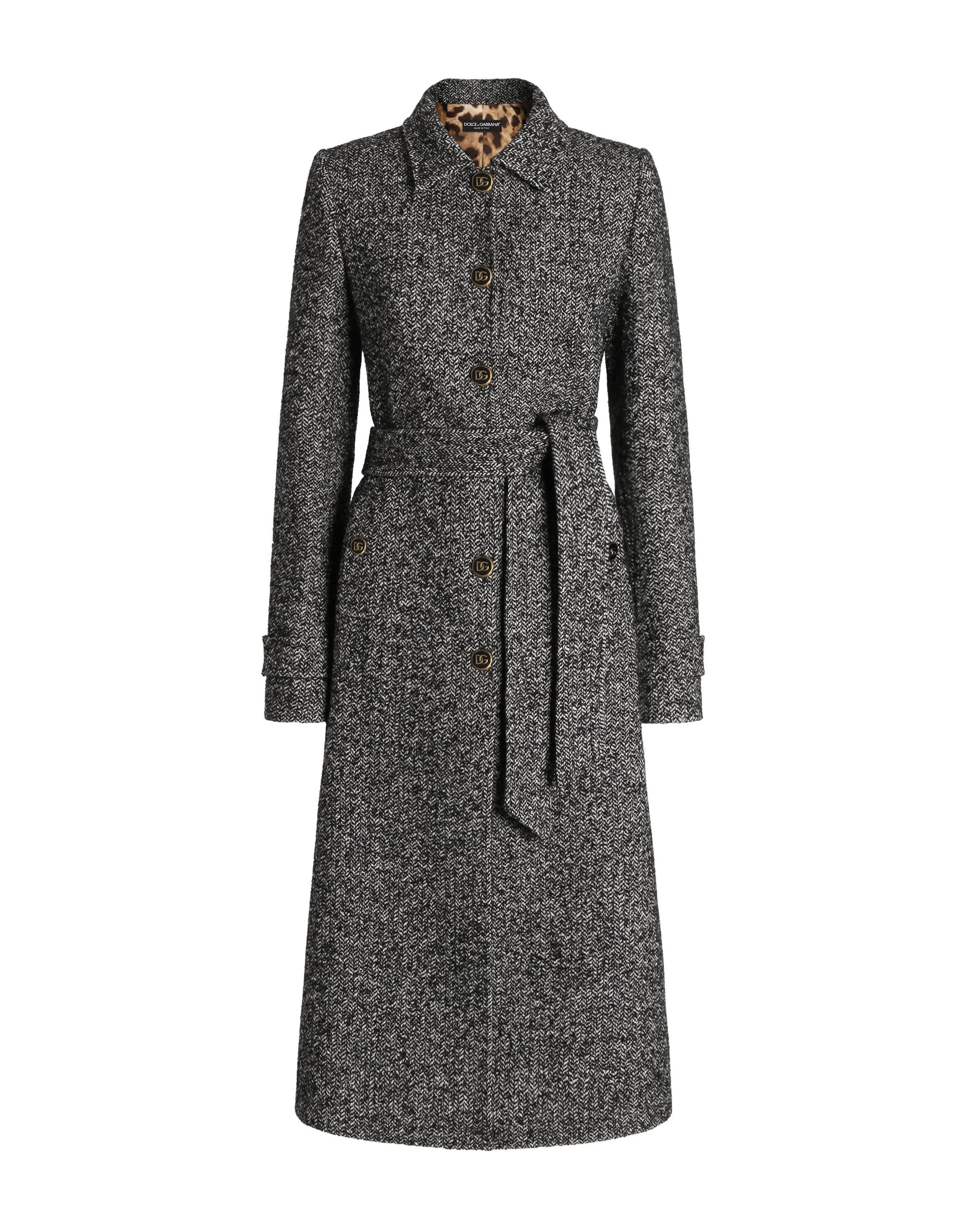 Dolce & Gabbana Single-breasted wool-blend chevron coat | Coats | Luxury Shoes Dolce & Gabbana Single-breasted wool-blend chevron coat