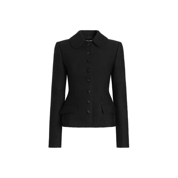 Single-breasted wool jacket