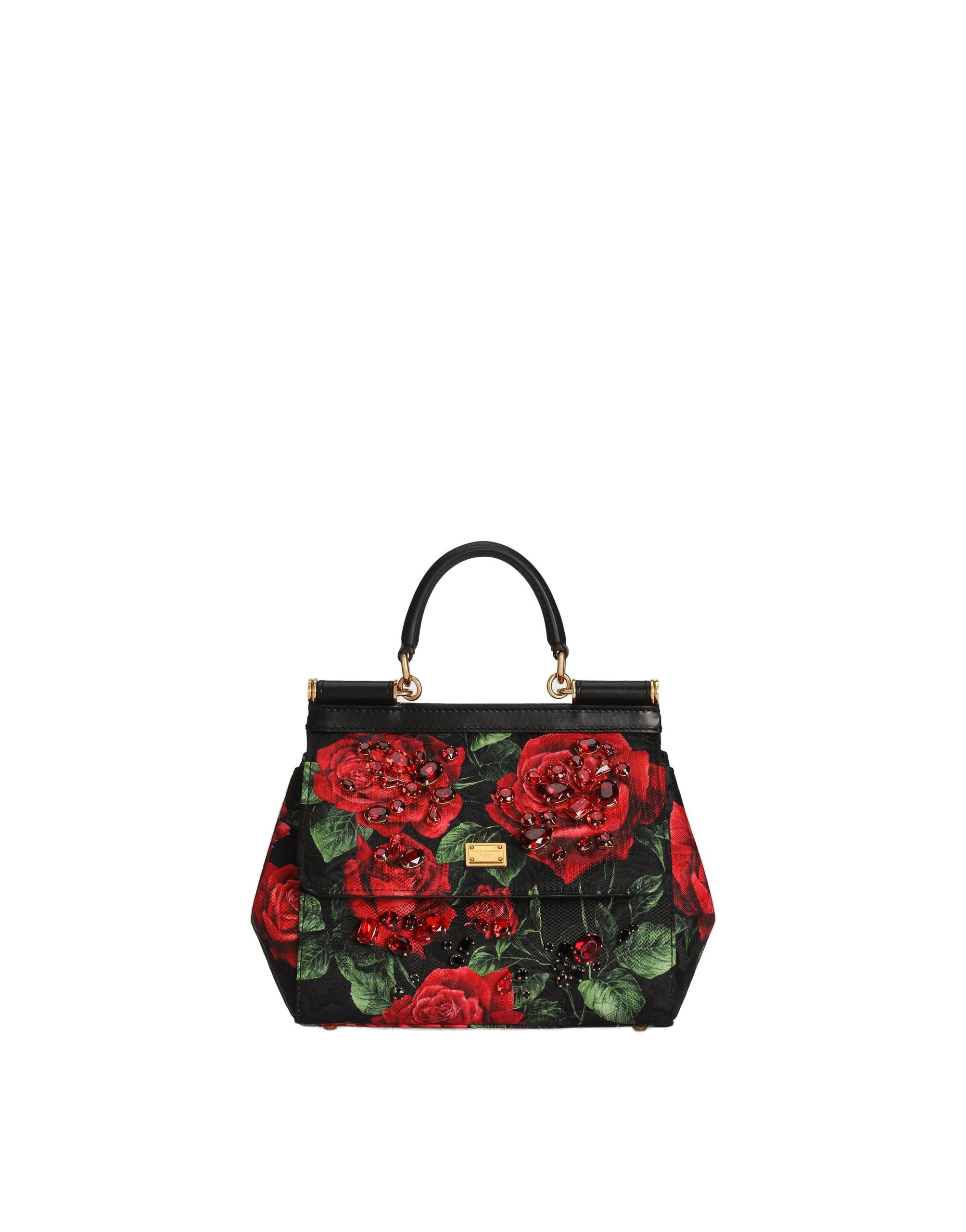 Dolce & Gabbana Small Sicily handbag with embroidered bezels in Multicolour | Buy Bags at Luxury Shoes Dolce & Gabbana Small Sicily handbag with embroidered bezels