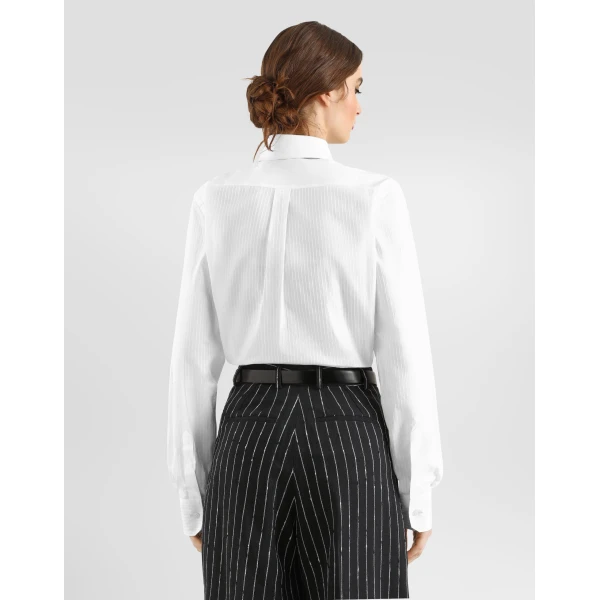 Striped poplin shirt - Image 3