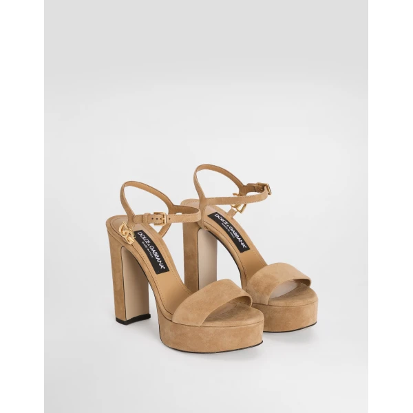 Suede platform sandals - Image 2