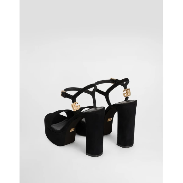 Suede platform sandals - Image 3