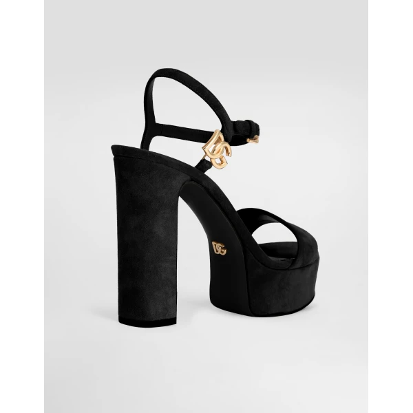 Suede platform sandals - Image 5