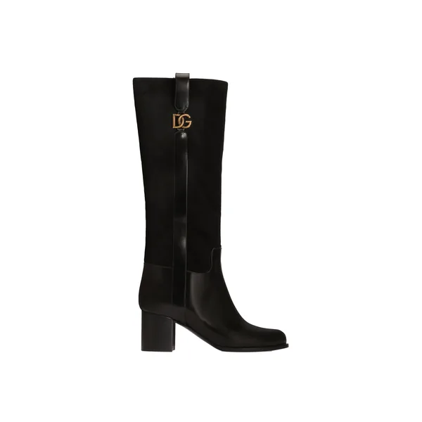 Suede riding boots
