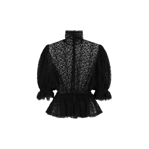 Dolce & Gabbana Tulle top with embroidery