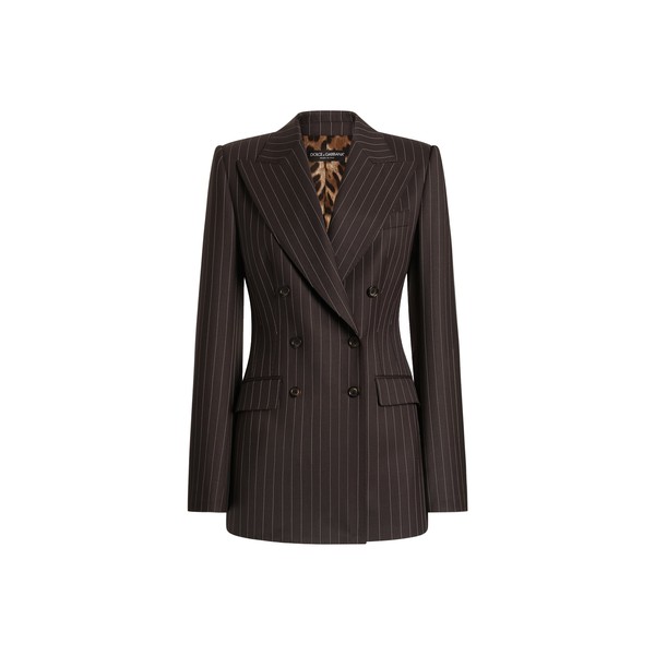 Dolce & Gabbana Turlington double-breasted twill pinstripe jacket