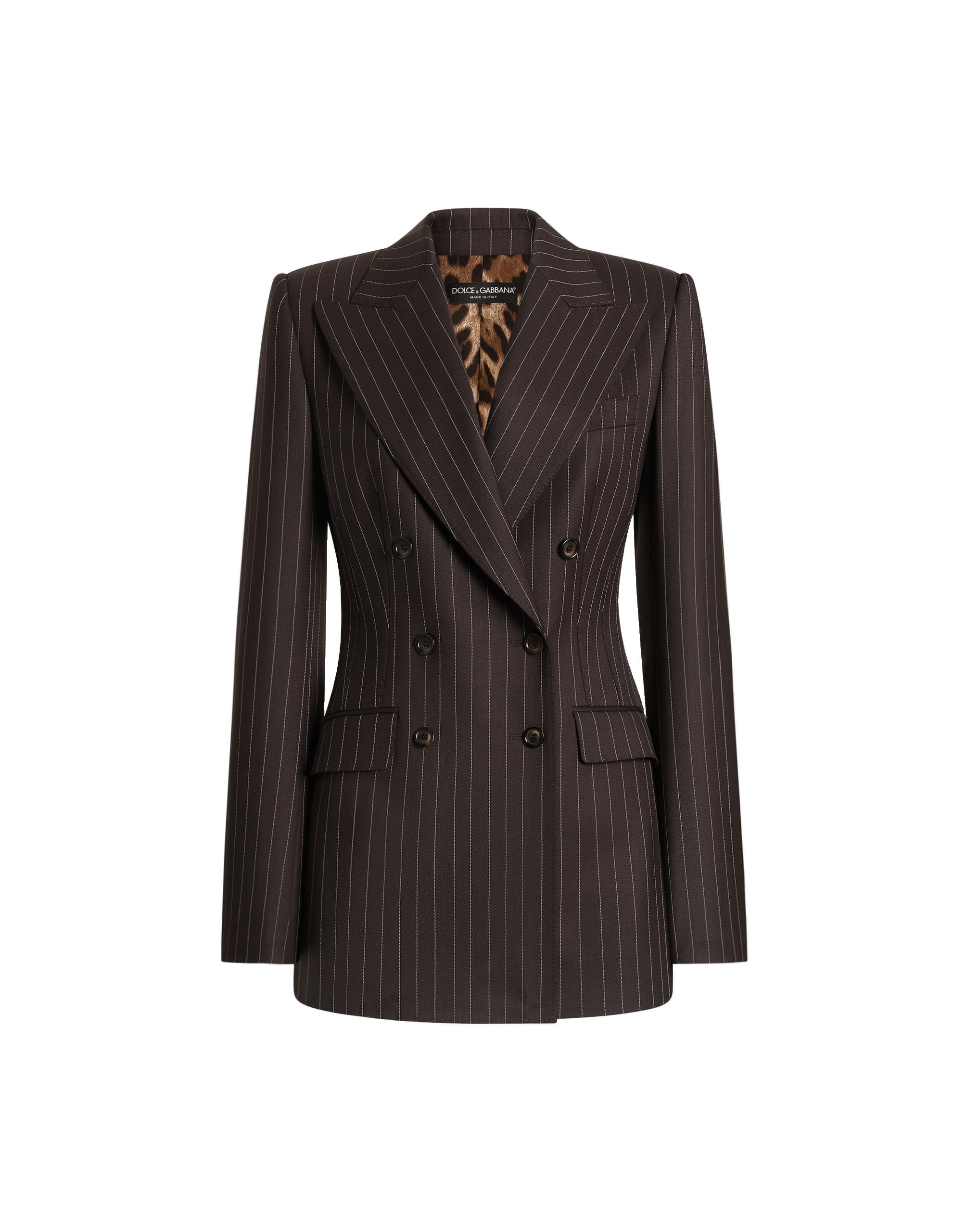 Dolce & Gabbana Turlington double-breasted twill pinstripe jacket | Jackets | Luxury Shoes Dolce & Gabbana Turlington double-breasted twill pinstripe jacket