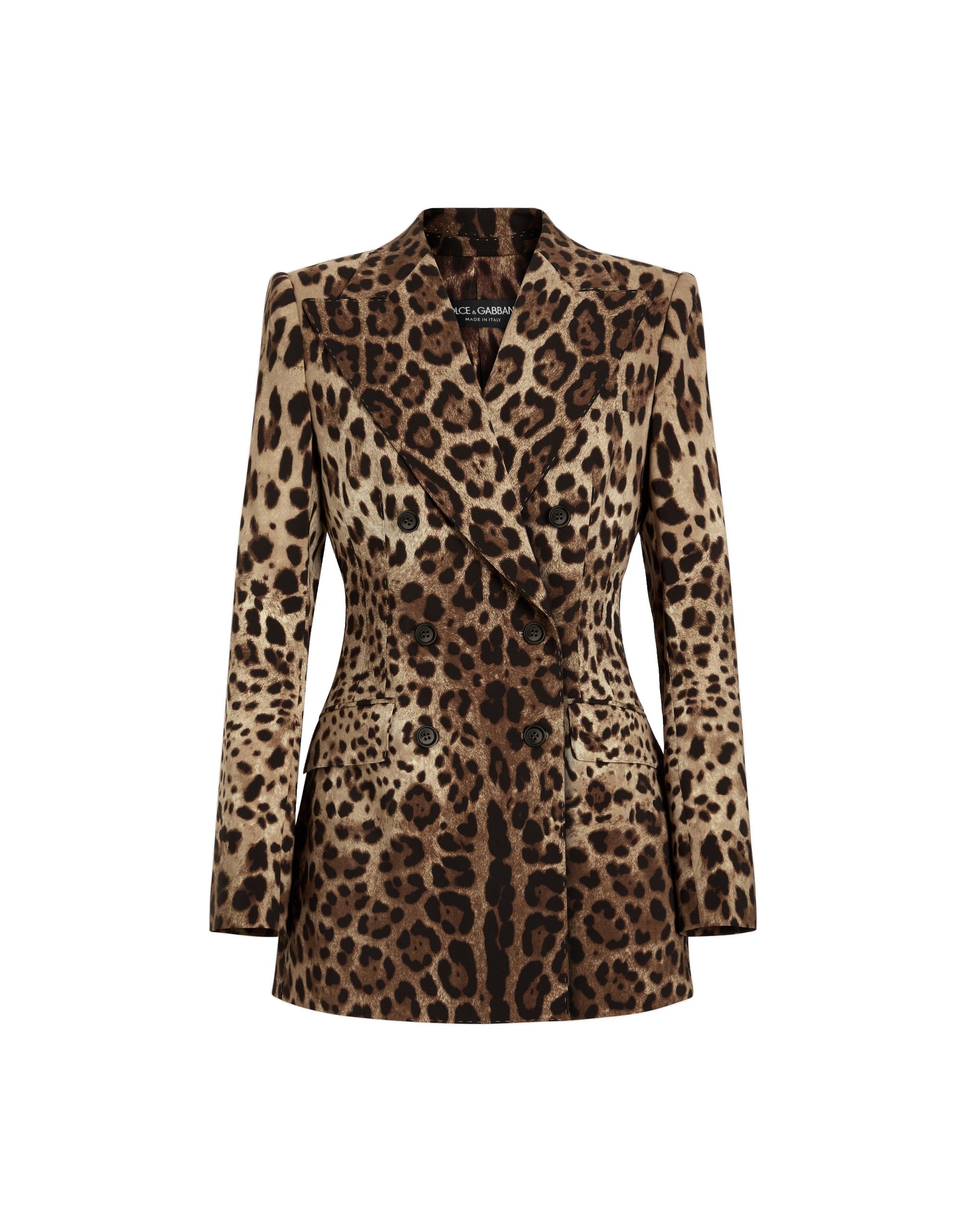 Dolce & Gabbana Turlington leo-print wool double-breasted jacket | Jackets | Luxury Shoes Dolce & Gabbana Turlington leo-print wool double-breasted jacket