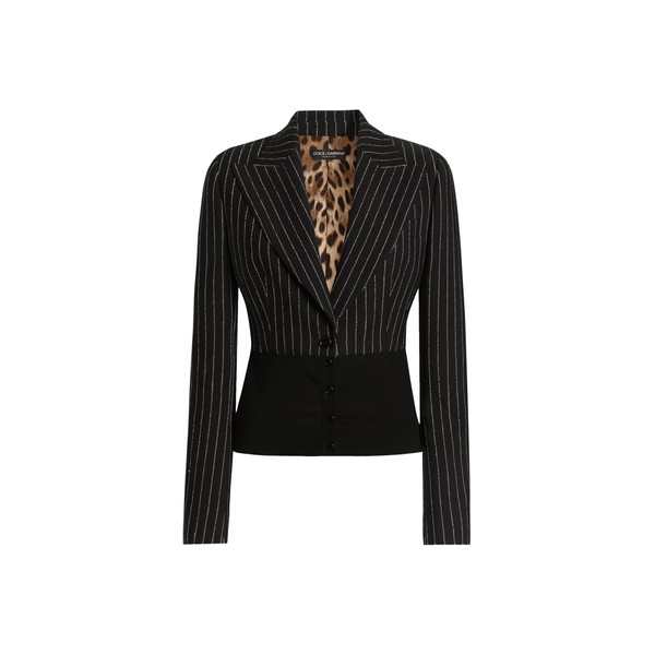 Dolce & Gabbana Turlington single-breasted jacket in pinstripe wool