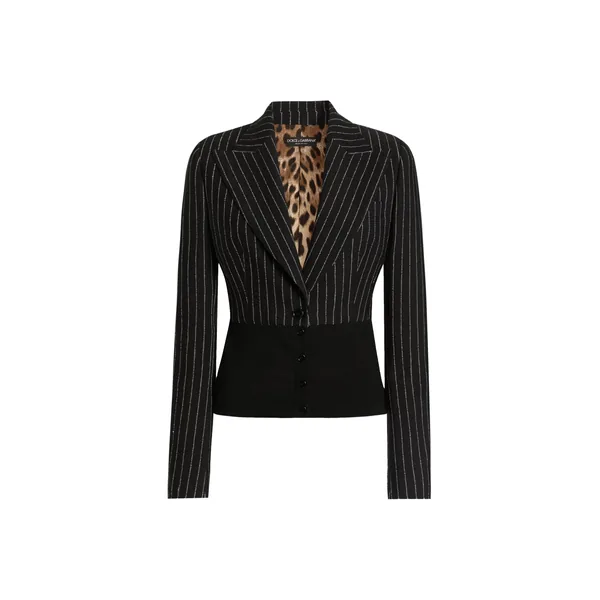 Dolce & Gabbana Turlington single-breasted jacket in pinstripe wool