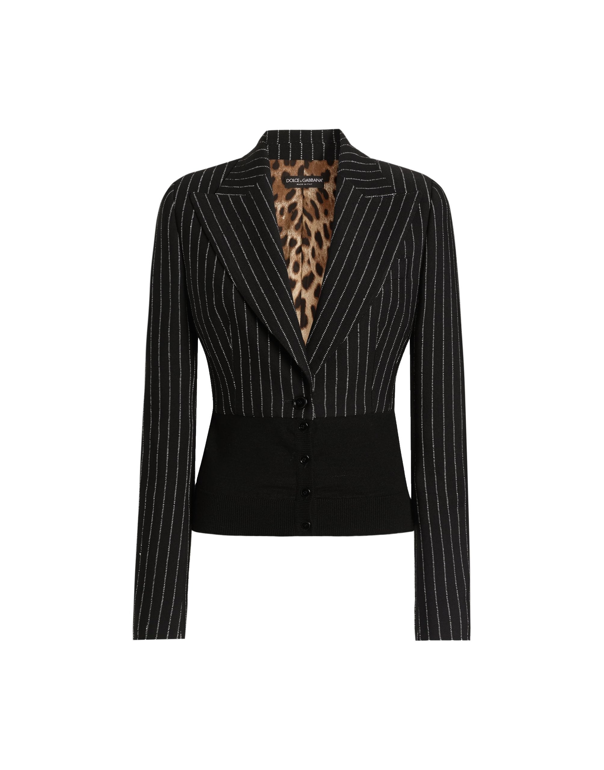 Dolce & Gabbana Turlington single-breasted jacket in pinstripe wool | Jackets | Luxury Shoes Dolce & Gabbana Turlington single-breasted jacket in pinstripe wool
