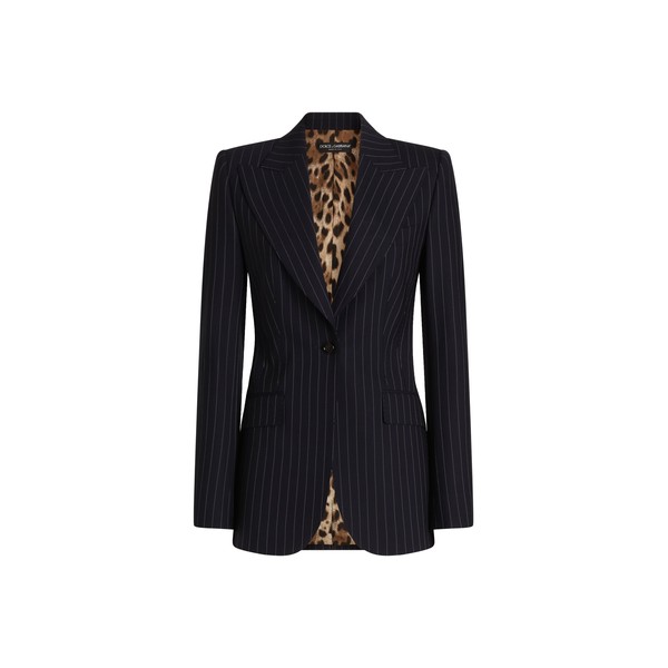 Dolce & Gabbana Turlington single-breasted jacket in pinstripe wool