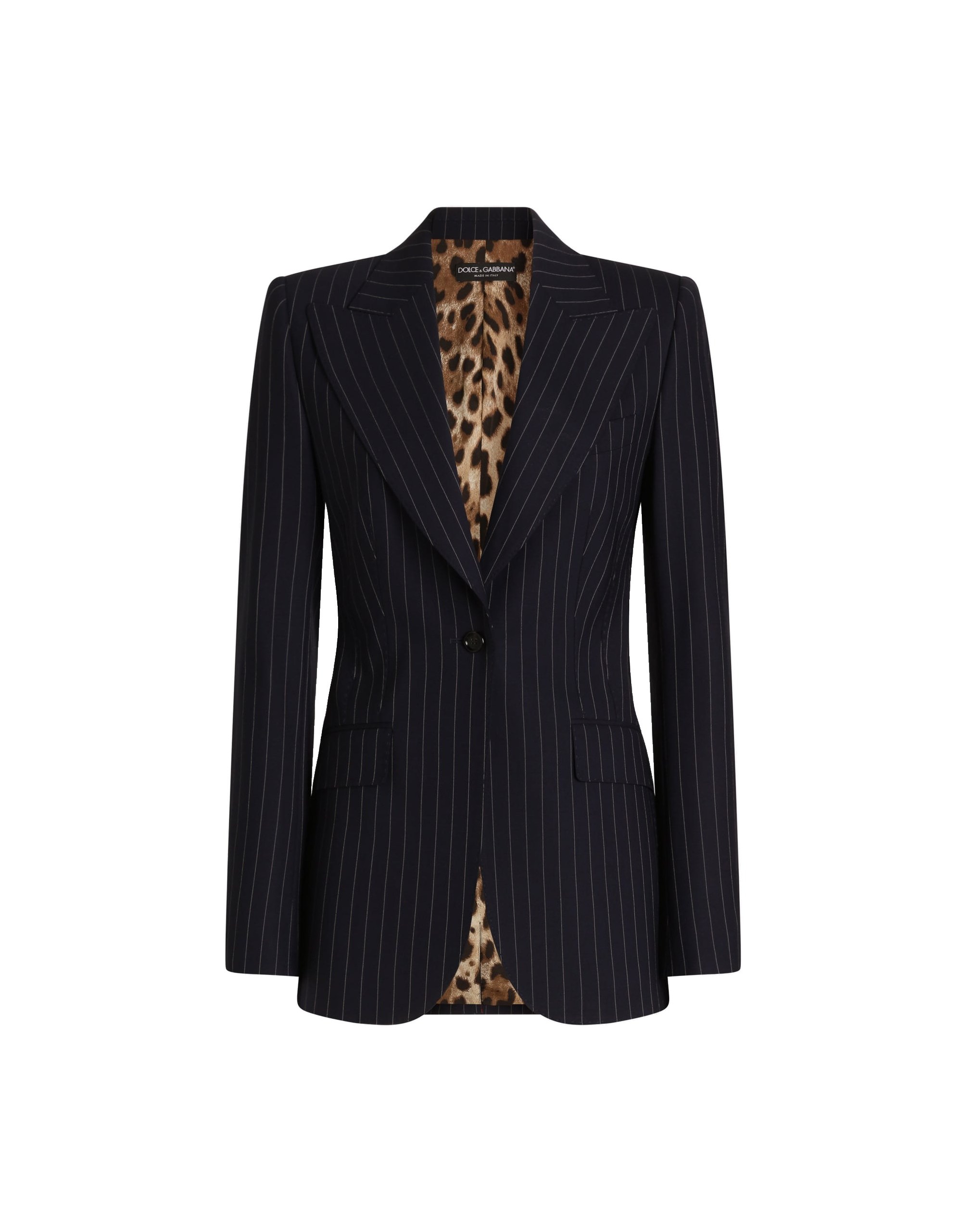 Dolce & Gabbana Turlington single-breasted jacket in pinstripe wool | Jackets | Luxury Shoes Dolce & Gabbana Turlington single-breasted jacket in pinstripe wool
