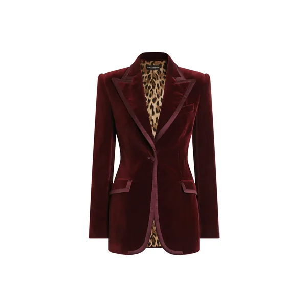Dolce & Gabbana Turlington single-breasted jacket in velvet