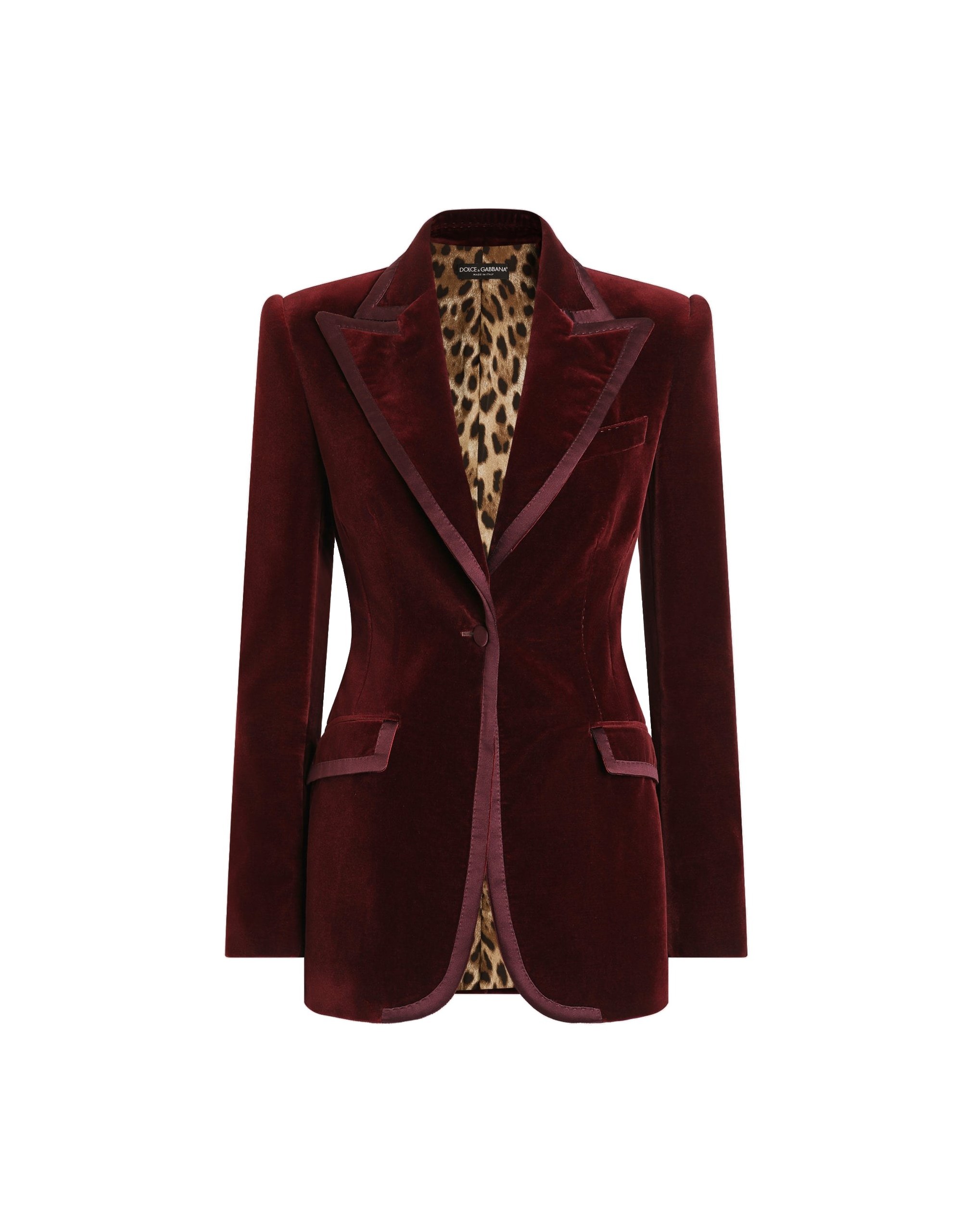 Dolce & Gabbana Turlington single-breasted jacket in velvet | Jackets | Luxury Shoes Dolce & Gabbana Turlington single-breasted jacket in velvet