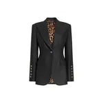 Dolce & Gabbana Turlington single-breasted jacket in wool flannel