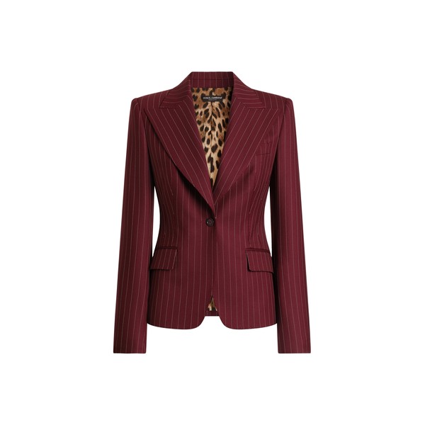 Dolce & Gabbana Turlington single-breasted pinstripe wool jacket