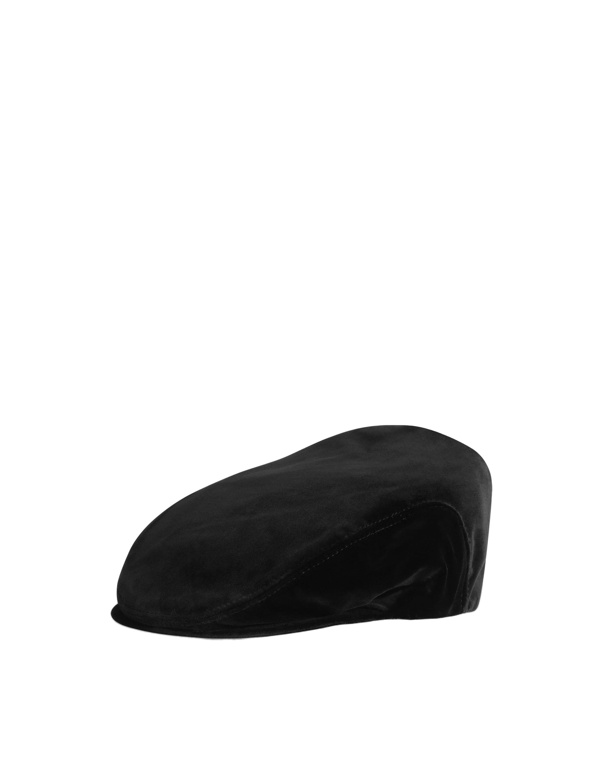 Dolce & Gabbana Velvet flat cap in Black | Buy Accessories at Luxury Shoes Dolce & Gabbana Velvet flat cap