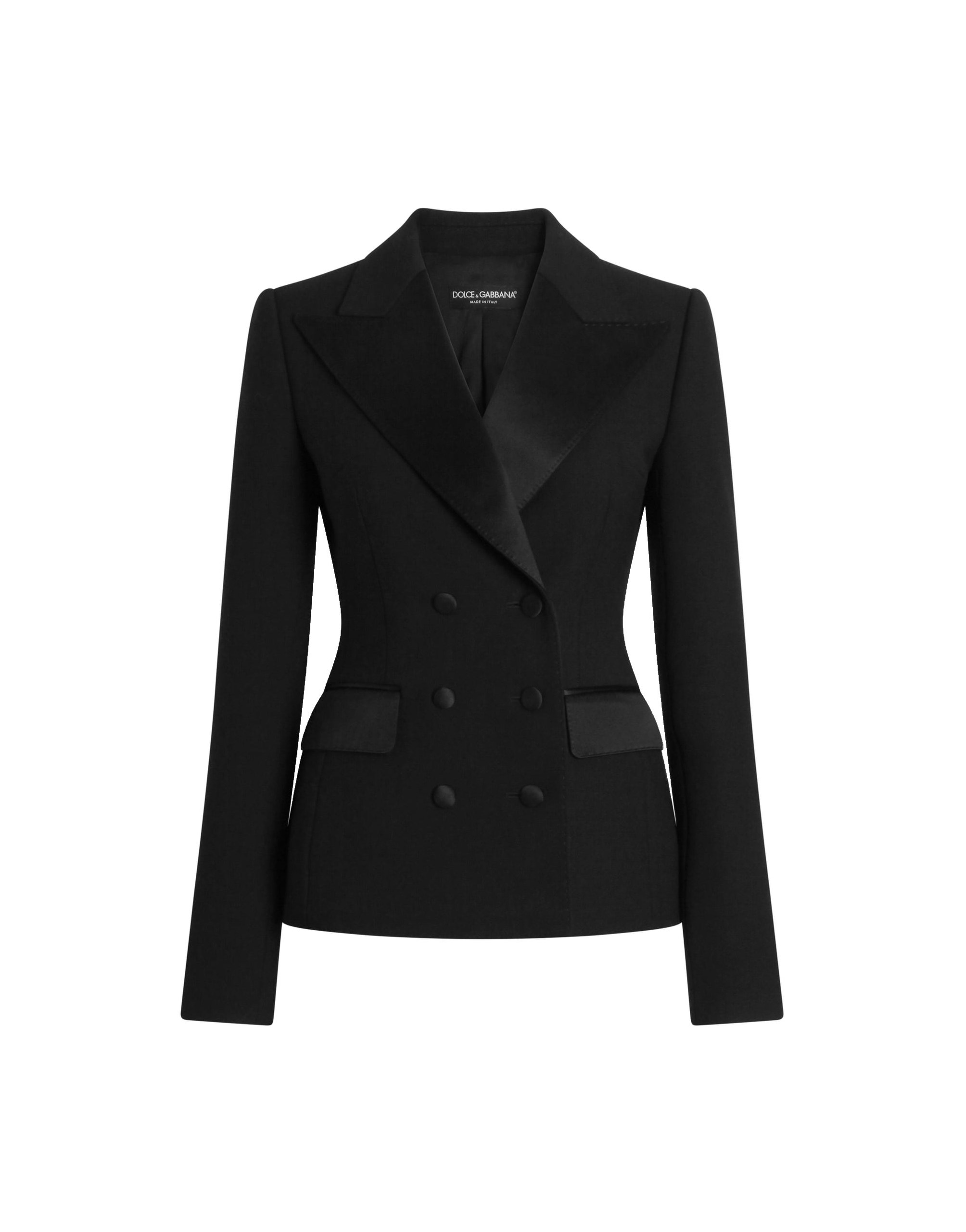 Dolce & Gabbana Wool cady double-breasted jacket | Jackets | Luxury Shoes Dolce & Gabbana Wool cady double-breasted jacket