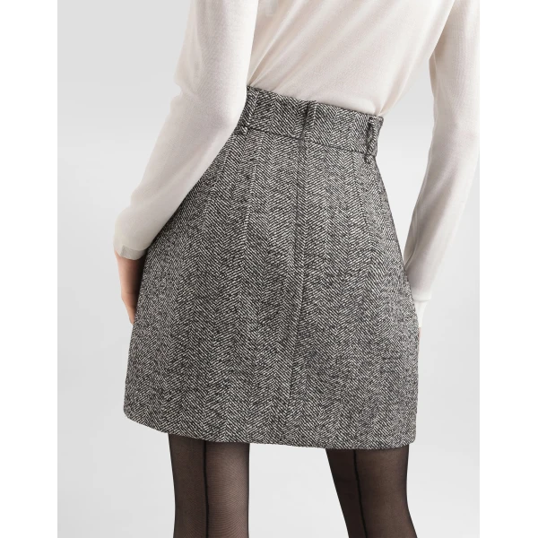 Wool mini skirt - Image 3