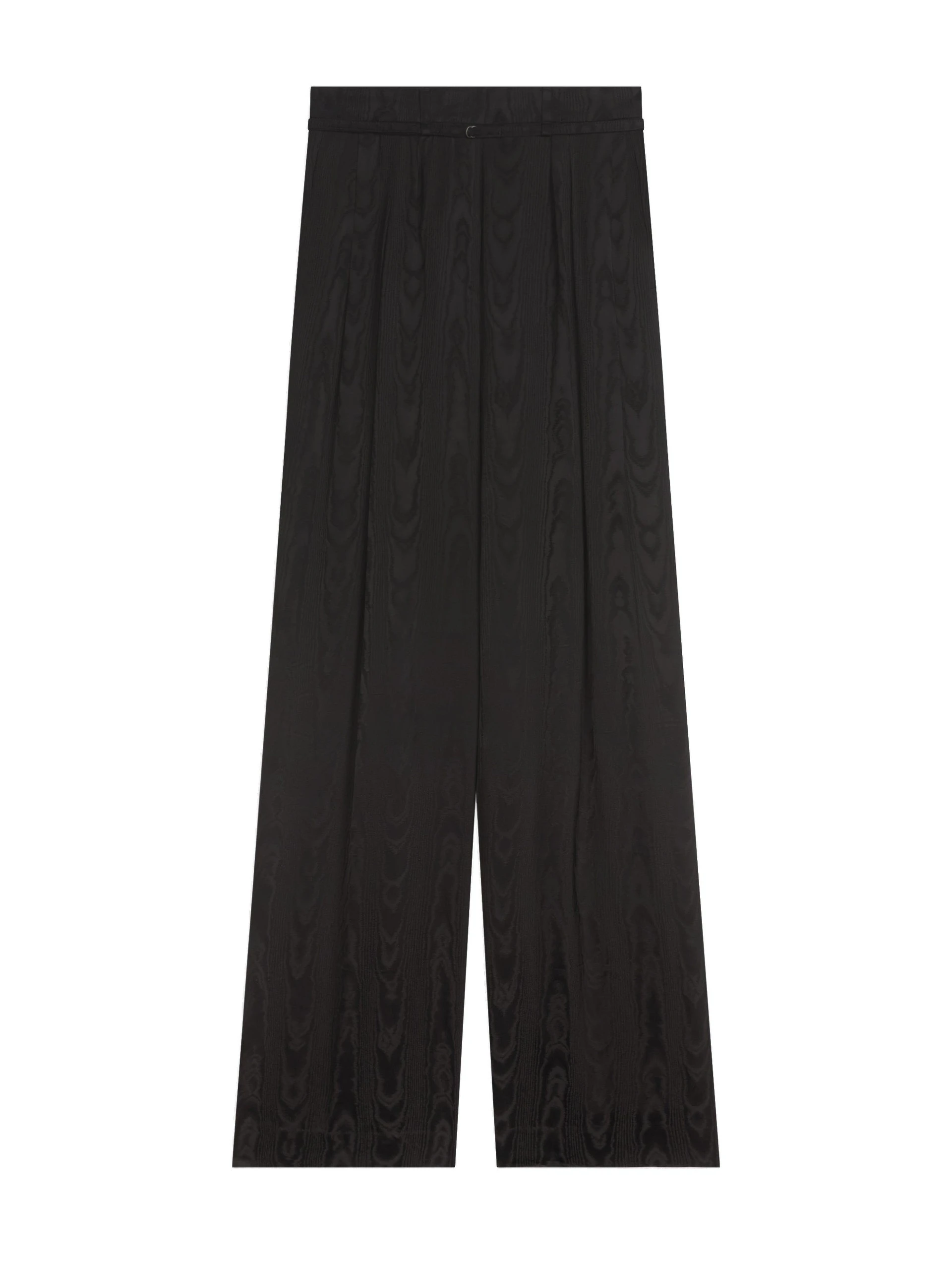 Dries Van Noten Belted moiré pants in Black | Pants | Luxury Shoes Dries Van Noten Belted moiré pants in Black | Pants | Luxury Shoes