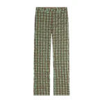 Dries Van Noten Belted seersucker pants in Khaki | Pants | Luxury Shoes 