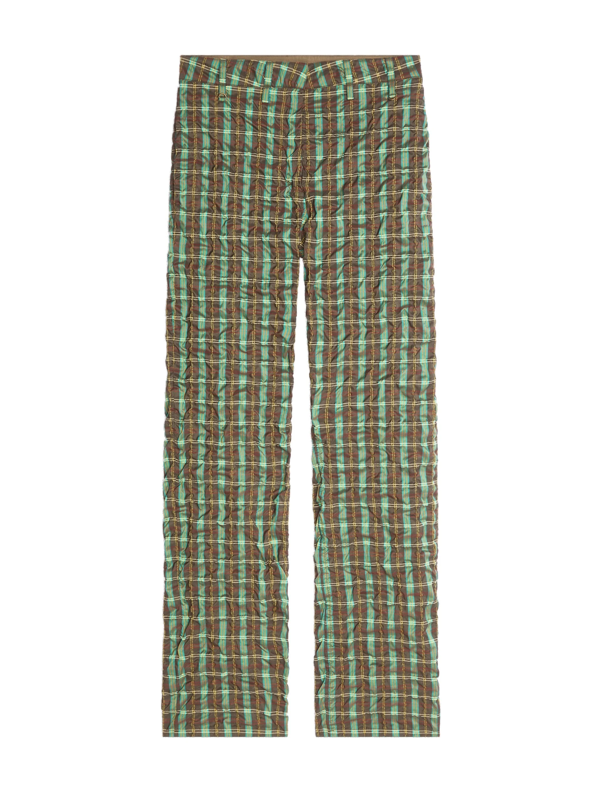 Dries Van Noten Belted seersucker pants in Khaki | Pants | Luxury Shoes Dries Van Noten Belted seersucker pants in Khaki | Pants | Luxury Shoes