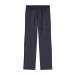 Dries Van Noten Belted wool pants in Navy | Pants | Luxury Shoes 