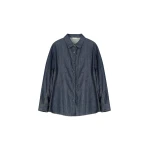 Dries Van Noten Bleached denim cocoon shirt in Indigo | Tops | Luxury Shoes 