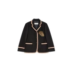 Dries Van Noten Boxy embroidered wool blazer in Black | Jackets | Luxury Shoes 