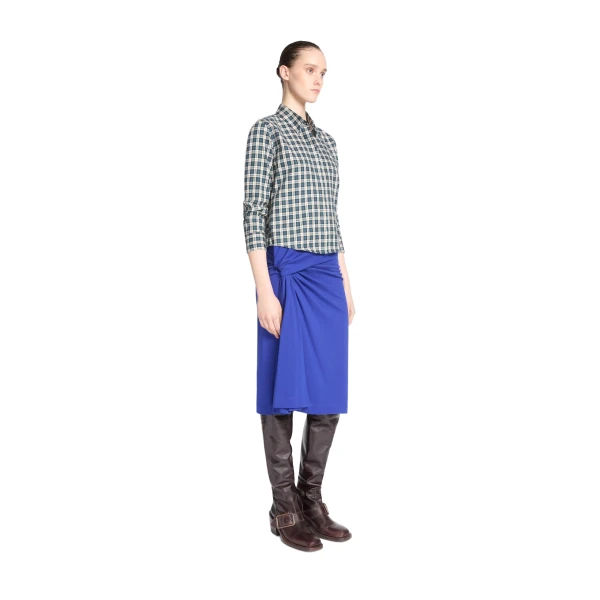 Boxy mini shirt in Petrol - Image 3