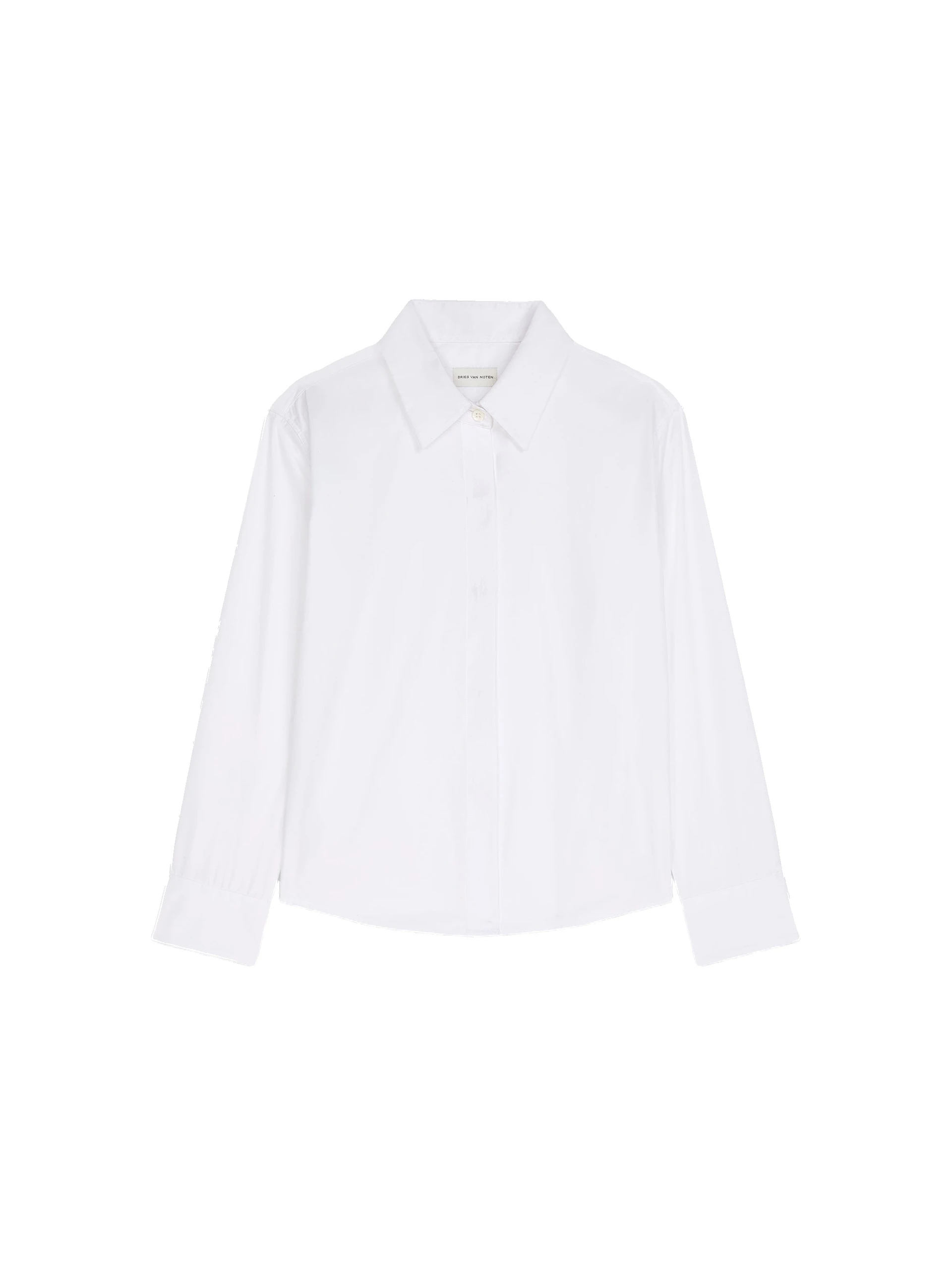 Dries Van Noten Boxy mini shirt in White | Tops | Luxury Shoes Dries Van Noten Boxy mini shirt in White | Tops | Luxury Shoes