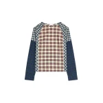 Dries Van Noten Contrast cotton flannel top in Ecru | Tops | Luxury Shoes 