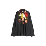 Dries Van Noten Cotton cocoon shirt in Black | Tops | Luxury Shoes 