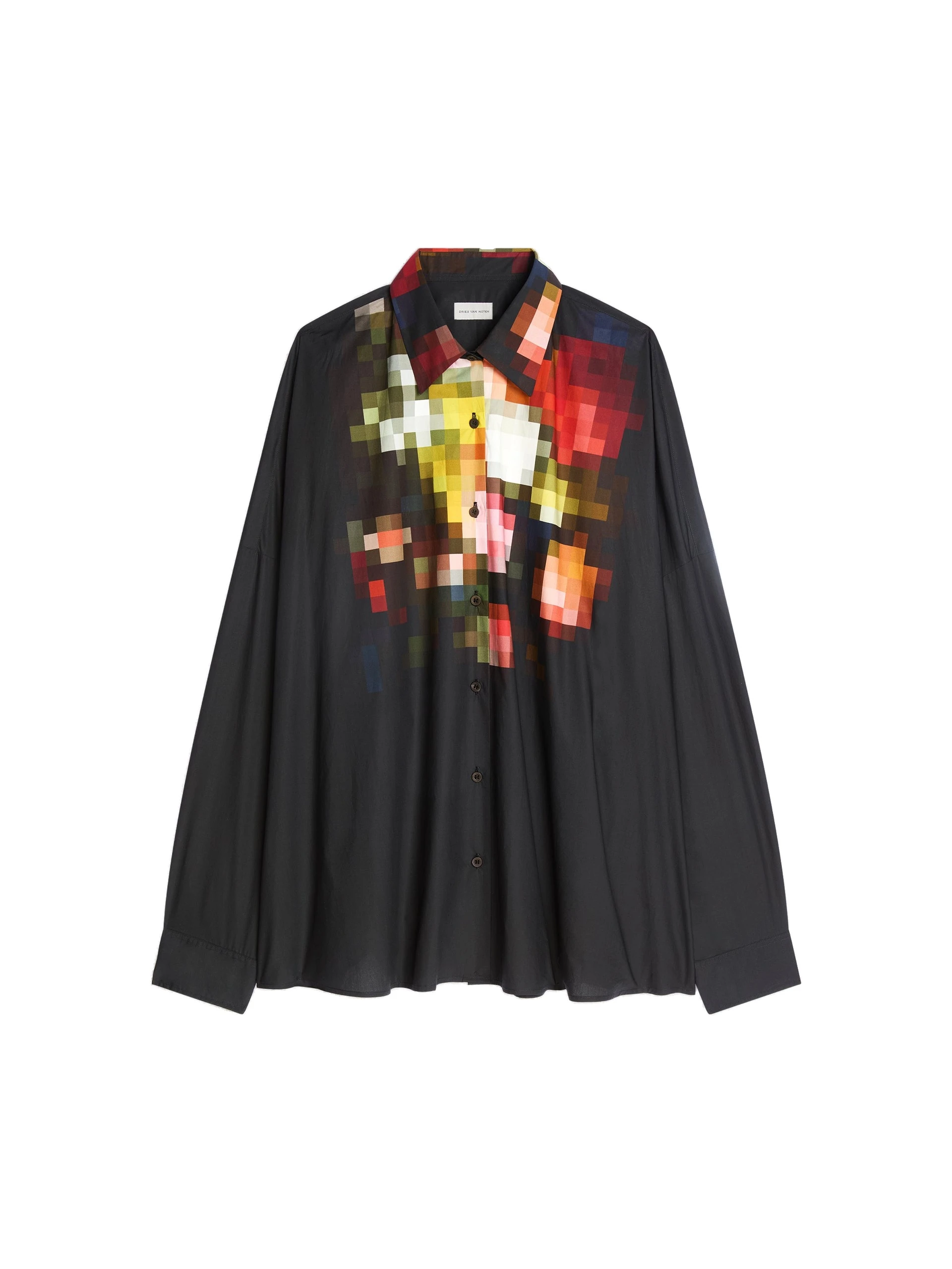 Dries Van Noten Cotton cocoon shirt in Black | Tops | Luxury Shoes Dries Van Noten Cotton cocoon shirt in Black | Tops | Luxury Shoes