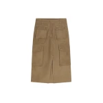 Dries Van Noten Cotton poplin cargo skirt in Khaki | Skirts | Luxury Shoes 
