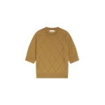 Dries Van Noten Crew neck merino sweater in Khaki | Knitwear | Luxury Shoes 