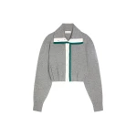 Dries Van Noten Cropped cashmere cardigan in Grey | Knitwear | Luxury Shoes 