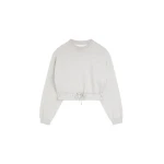 Dries Van Noten Cropped sweatshirt in Grey Melange | Tops | Luxury Shoes 