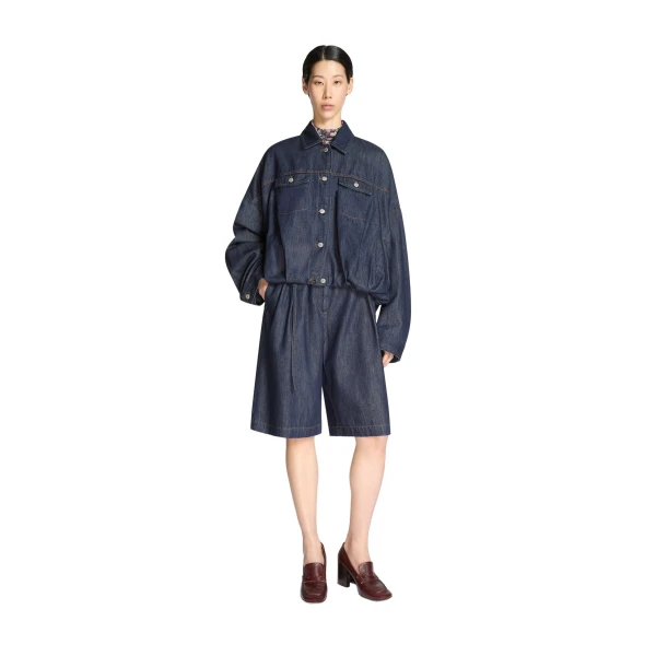 Denim blouson in Indigo - Image 2