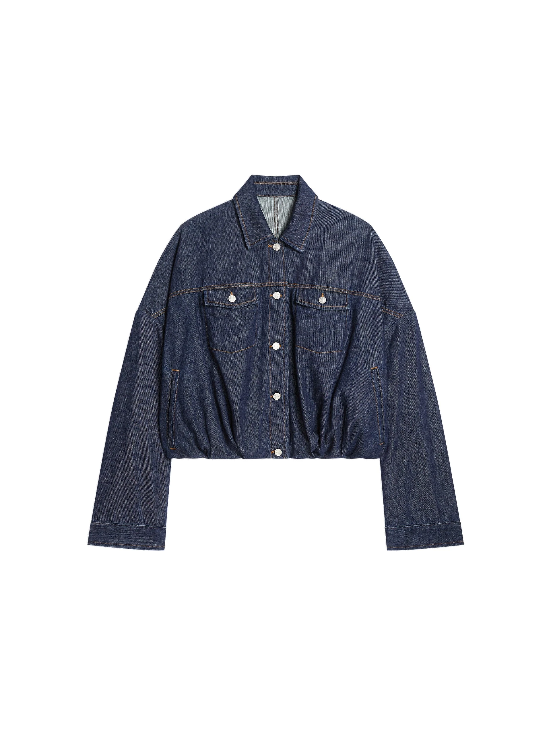Dries Van Noten Denim blouson in Indigo | Jackets | Luxury Shoes Dries Van Noten Denim blouson in Indigo | Jackets | Luxury Shoes