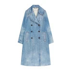 Dries Van Noten Double breasted denim coat in Blue | Coats | Luxury Shoes 