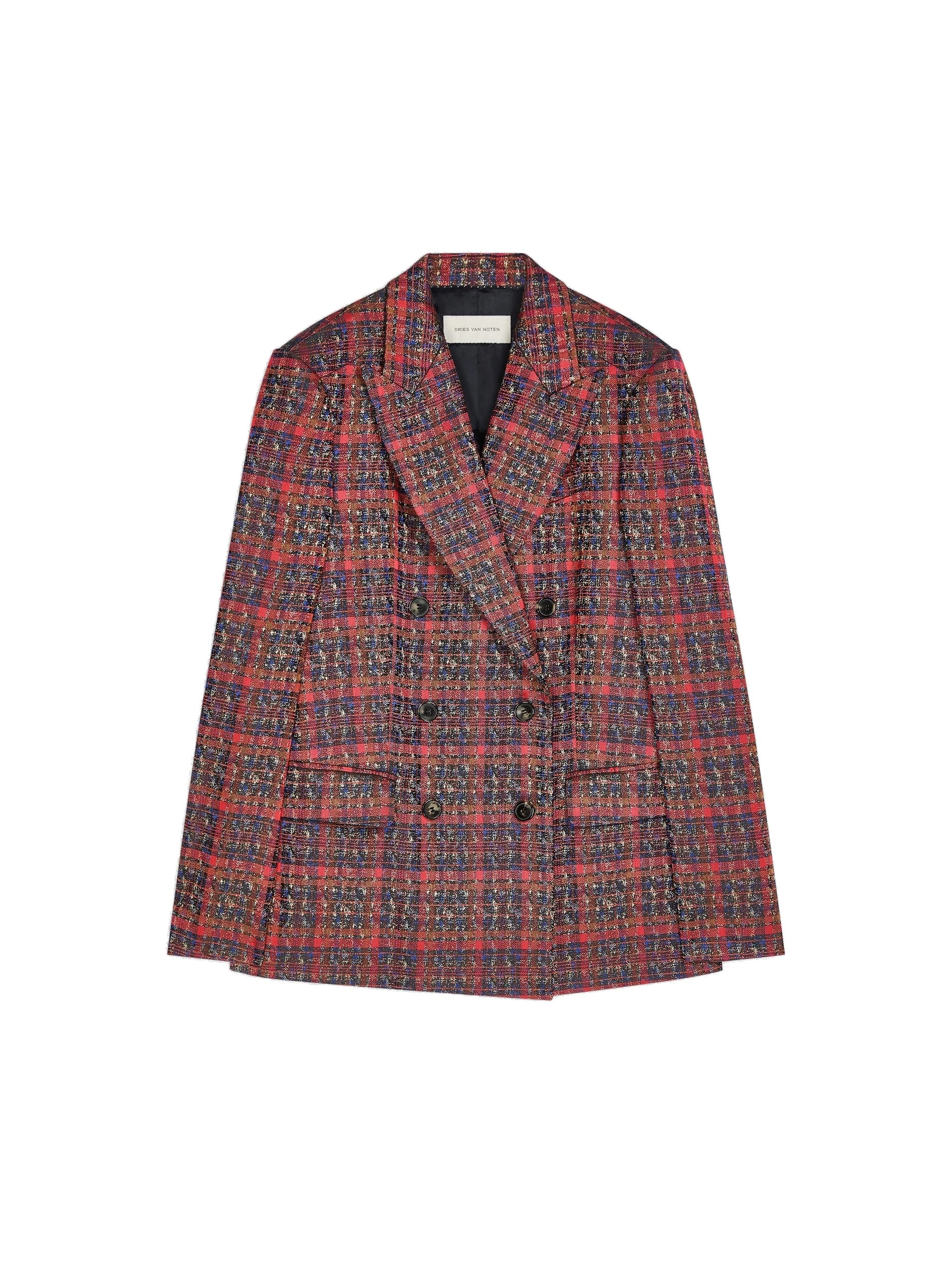 Dries Van Noten Double breasted jacquard blazer in Red | Jackets | Luxury Shoes Dries Van Noten Double breasted jacquard blazer in Red | Jackets | Luxury Shoes