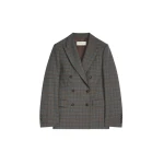 Dries Van Noten Double breasted wool blazer in Brown | Jackets | Luxury Shoes 